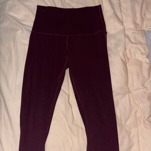 Lulu Lemon Align Burgundy Leggings
